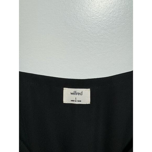 Aritzia Wilfred Black Melodie V-neck Sleeveless Jumpsuit Size S Japanese Crepe - Picture 8 of 9